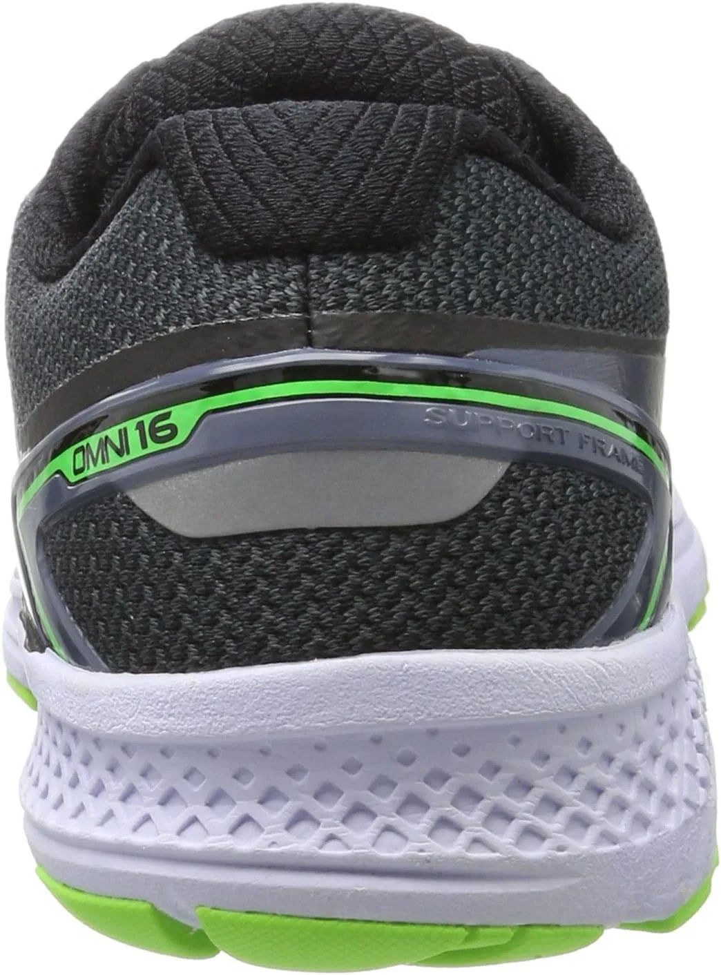 Мужские беговые кроссовки Saucony Omni 16 | S203703, Black Slime. — фото 3