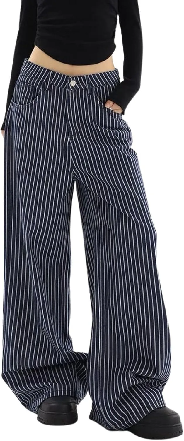 

Багги бочки джинсы для женщин и мужчин с высокой посадкой и широкими штанинами Chmnigma