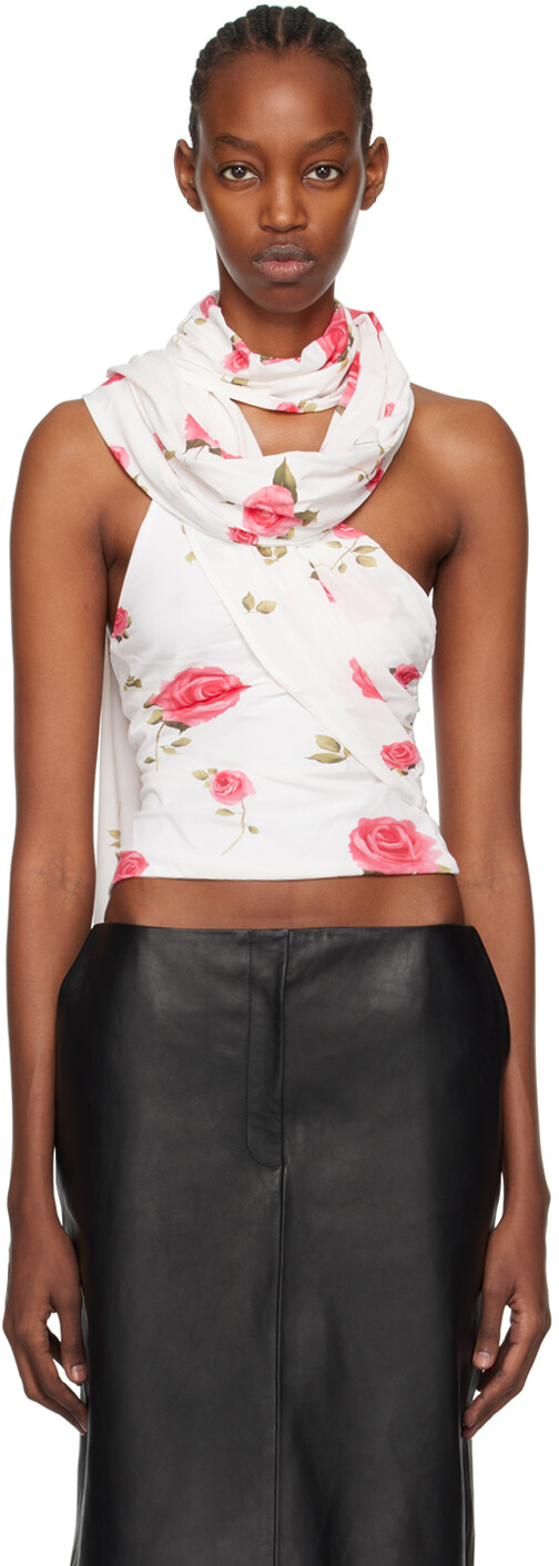 

Белая майка с запахом Magda Butrym