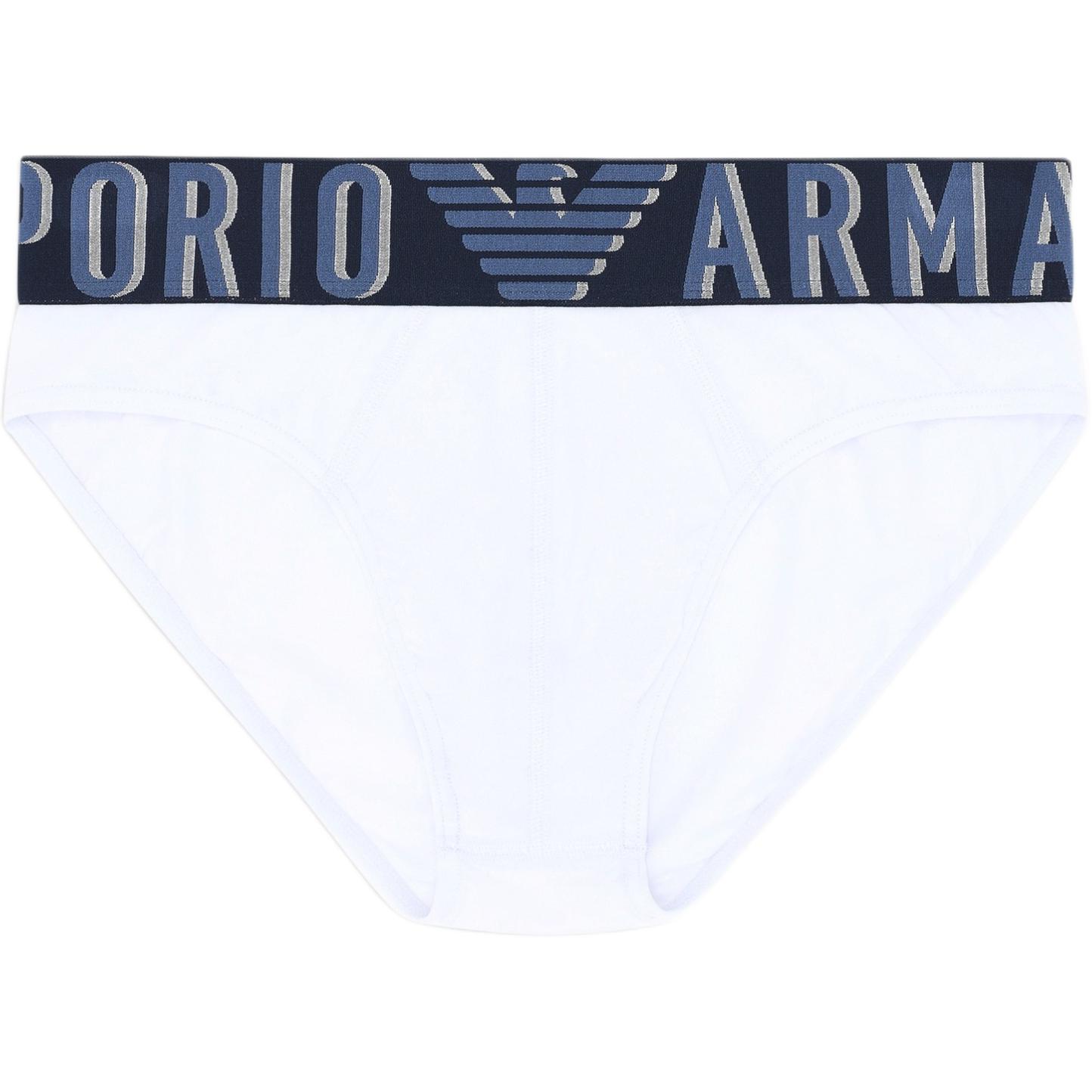 

Трусы Megalogo из органического хлопка Asv EMPORIO ARMANI, белый