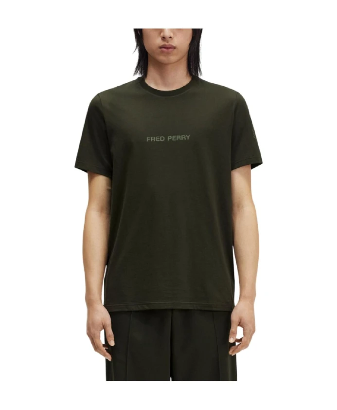 

Графическая футболка с лавровым венком Fred Perry, зеленый