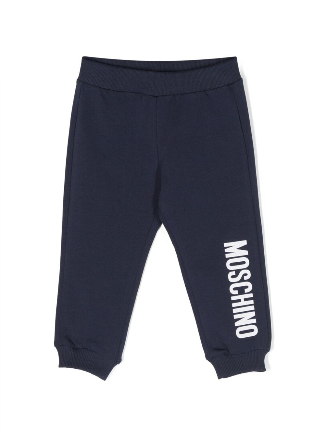 

Moschino Kids спортивные брюки с логотипом, синий