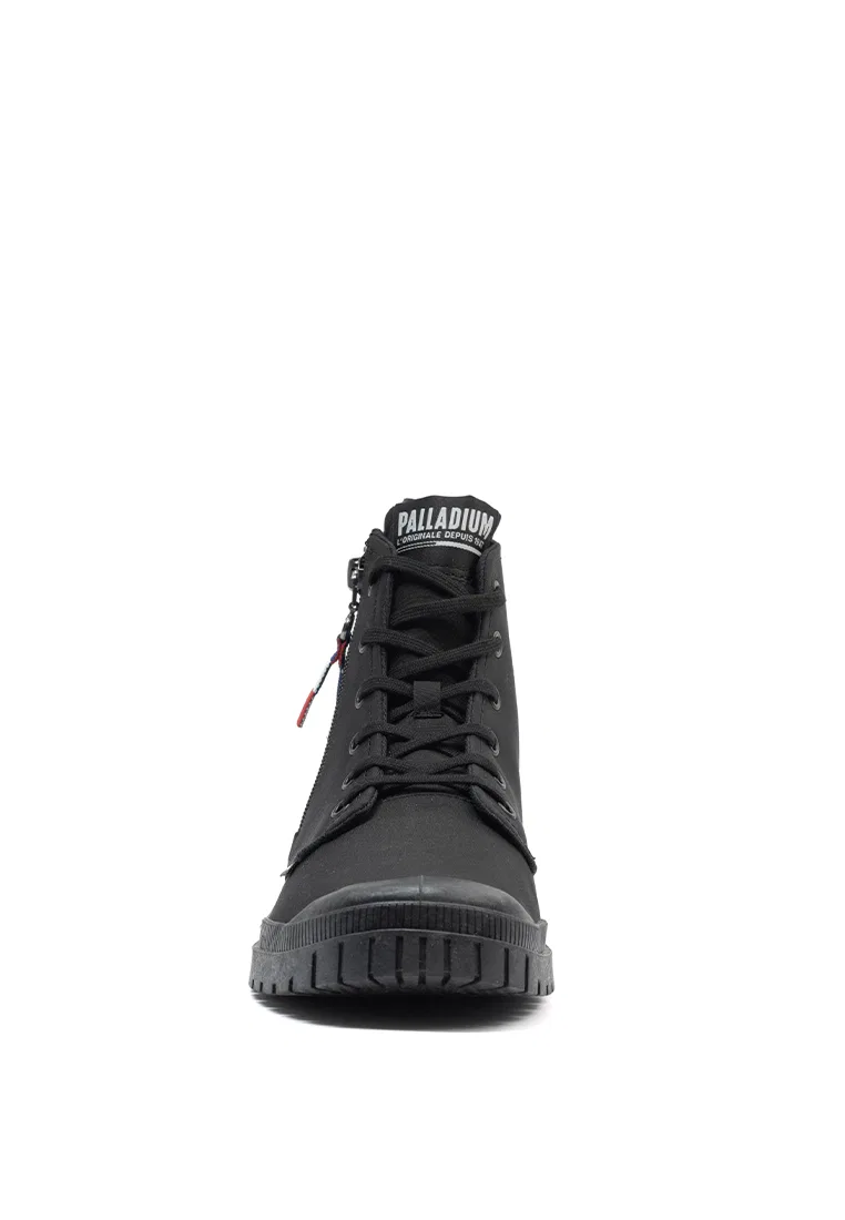 Кроссовки высокие, с молнией, модель SP20 HI TECH OUTZIP, UNISEX Palladium, черный — фото 3
