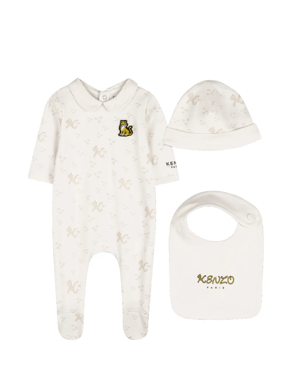 

Комплект боди с логотипом Kenzo Kids, белый