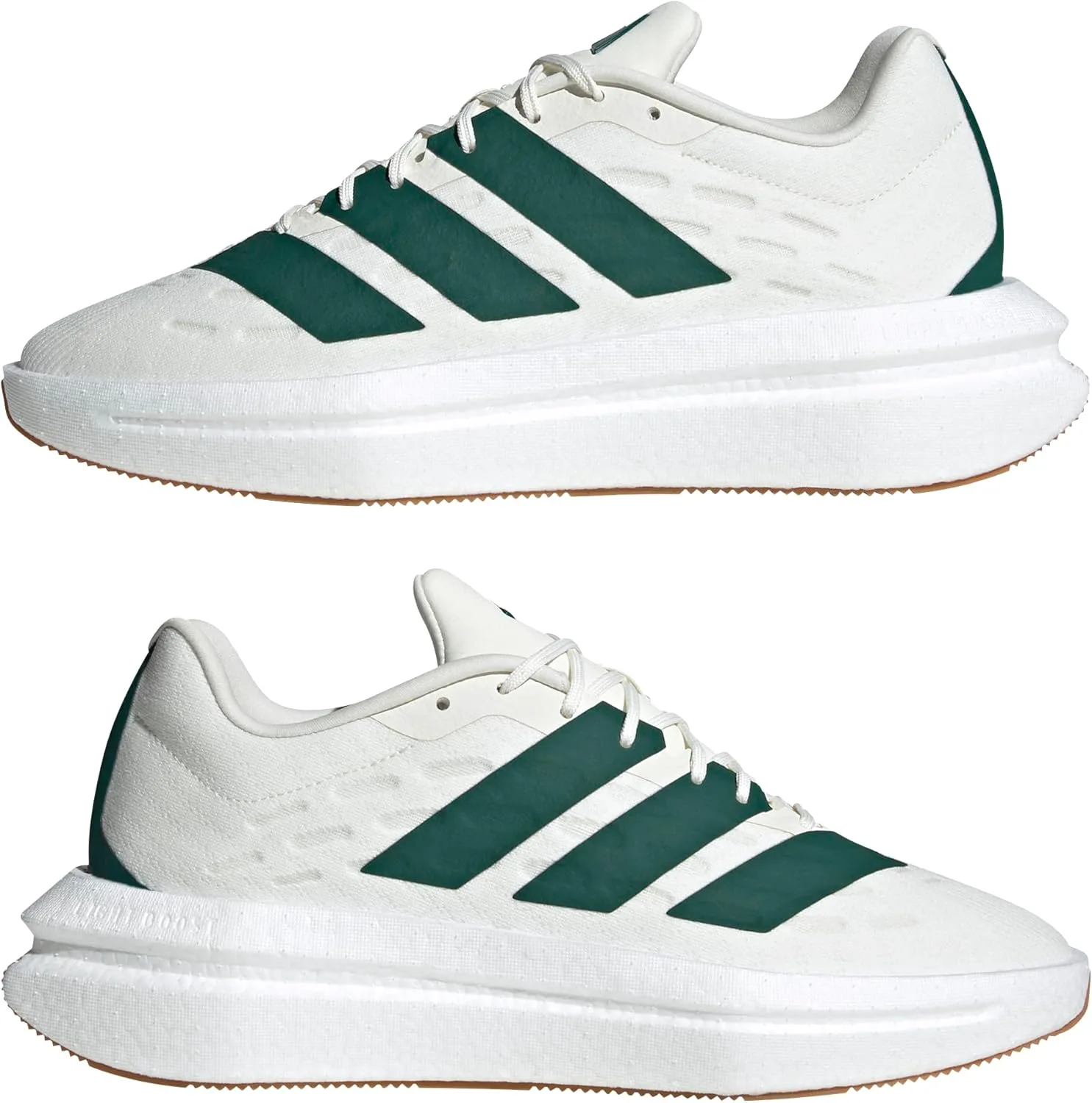 Мужская обувь Adidas Flowboost, светло-белый/зеленый — фото 3