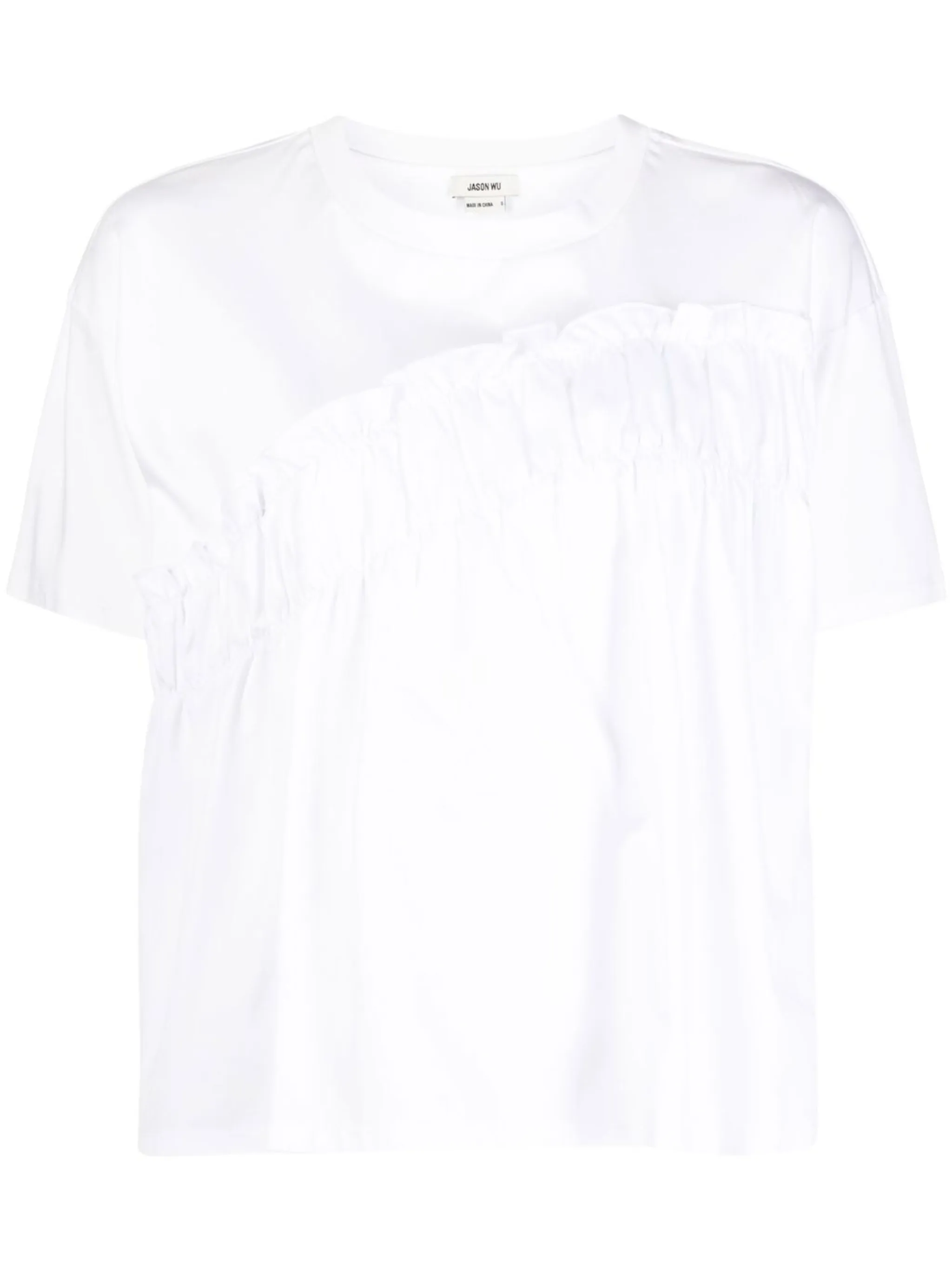 

Футболка со сборками Jason Wu, белый