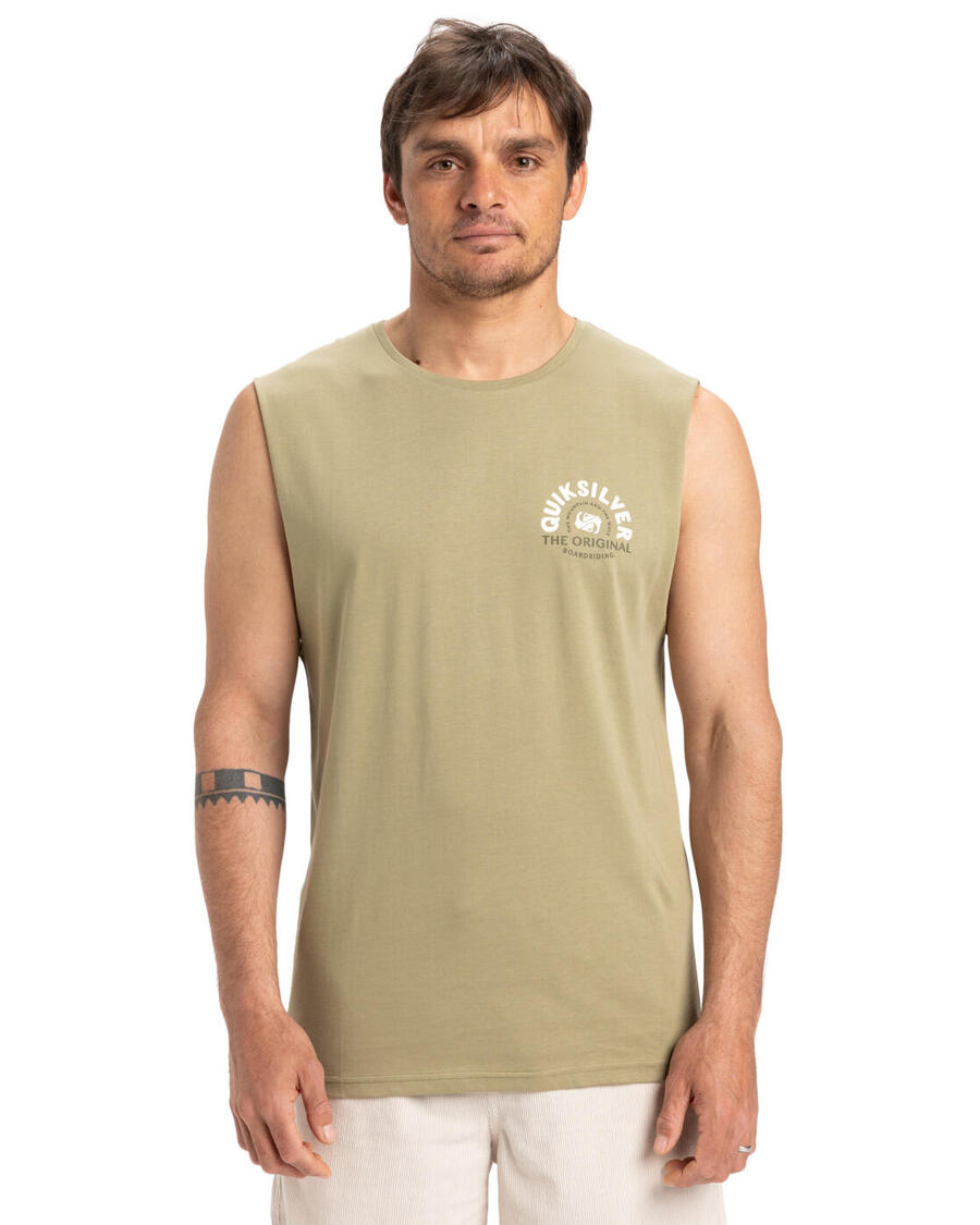 

QUIKSILVER Майка-труба EV SUMMER ROAD бежевая мужская