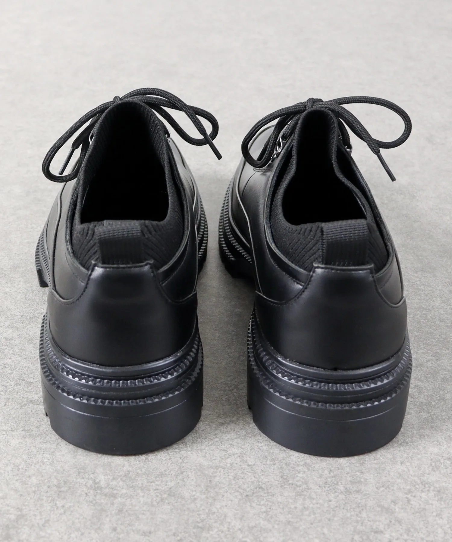 Мужские кроссовки с массивной подошвой Dedes Mountain Chunky Sole черные — фото 4