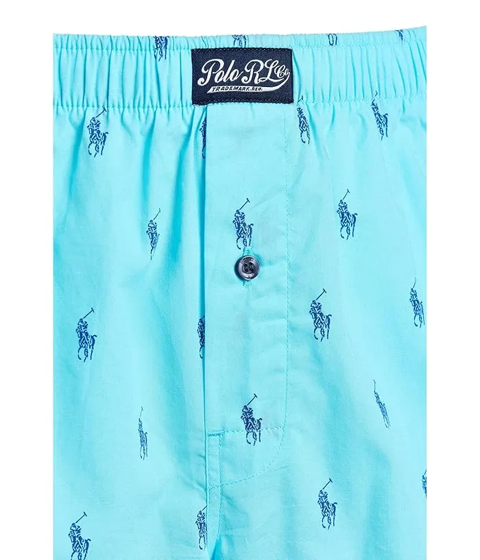 Трусы Woven Boxers Polo Ralph Lauren, Hammond Blue/Greendale Plaid/Vineyard Green — фото 3