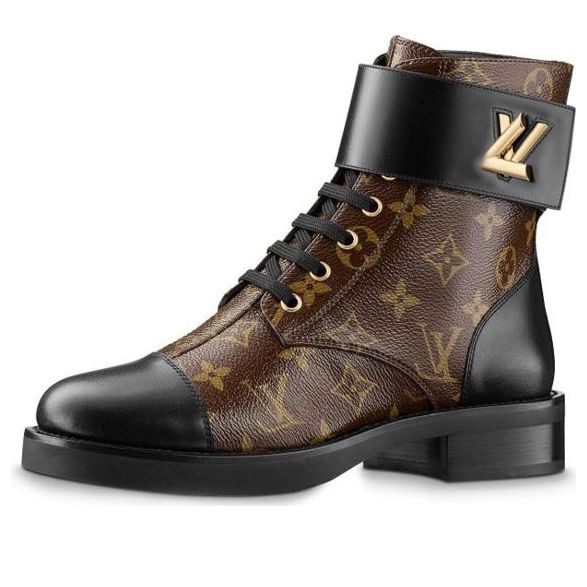 Ботинки (WMNS) LOUIS VUITTON LV Wonderland Monogram Canvas Martin boots Brown 1A2Q3I, коричневый