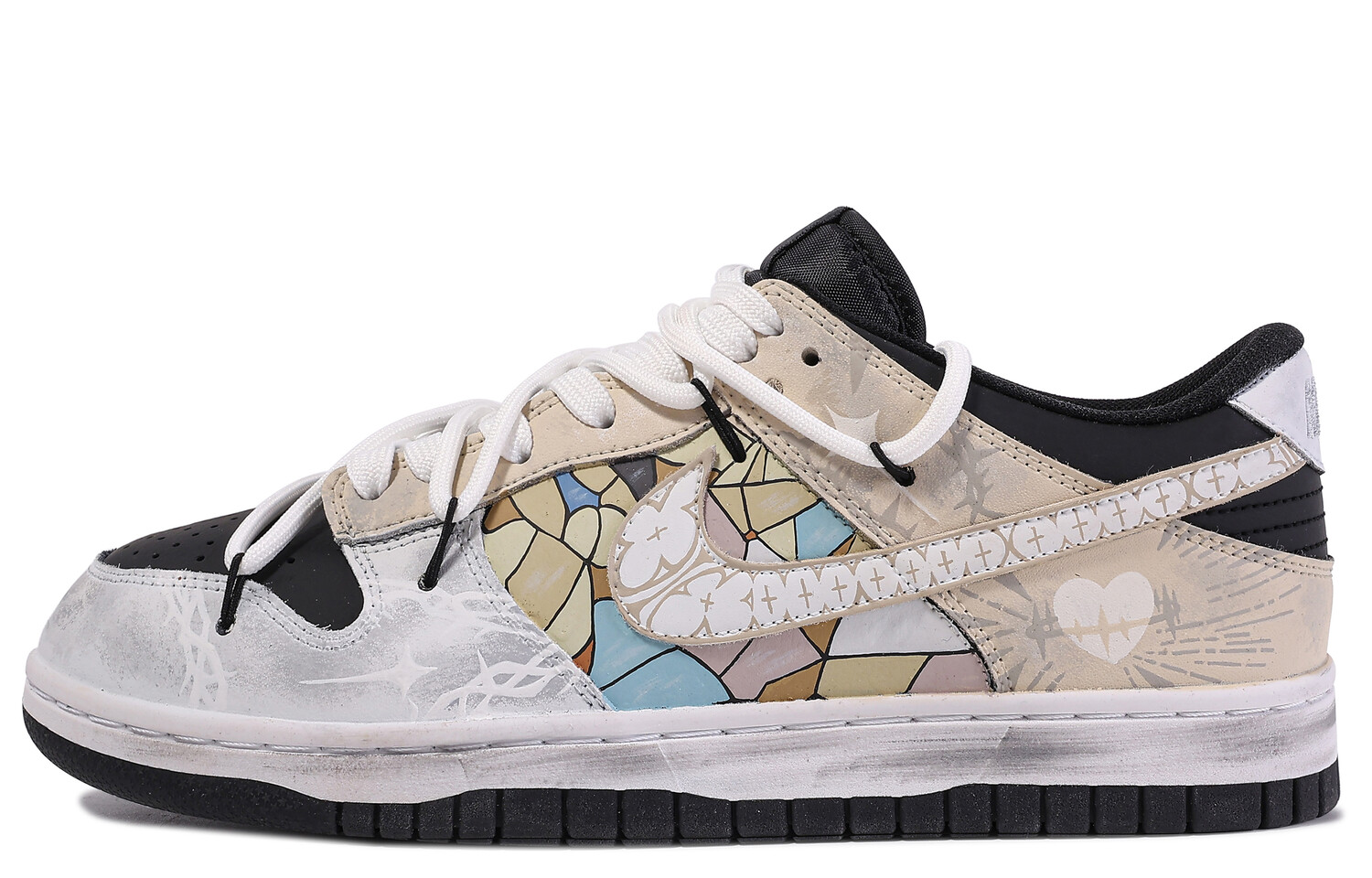 

Кроссовки Nike Dunk Skateboarding Shoes Women's Low-top Brown/Gray, коричневый