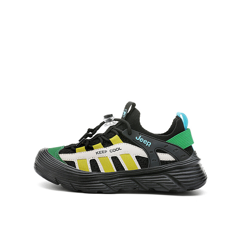 

Кроссовки Jeep Kids Lifestyle Shoes Kids Low-top Black/Green, черный/зеленый