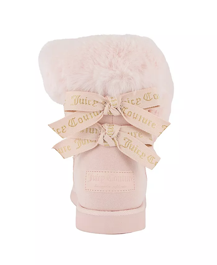 Женские уютные зимние ботильоны King Cozy Juicy Couture, розовый — фото 3