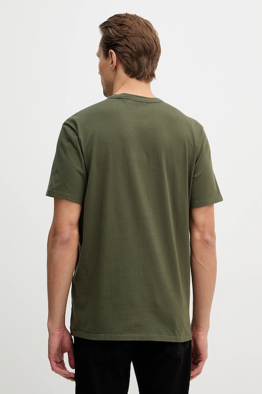 Хлопковая футболка levis original tee Levi's, зеленый — фото 3
