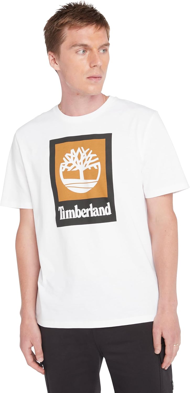 

Мужская цветная футболка Timberland с коротким рукавом, White, Белый, Мужская цветная футболка Timberland с коротким рукавом, White