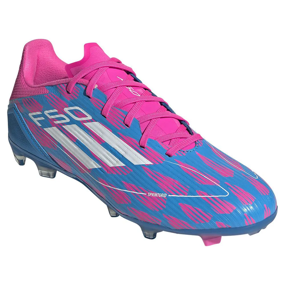 Футбольные бутсы adidas F50 League FG/MG, синий — фото 3