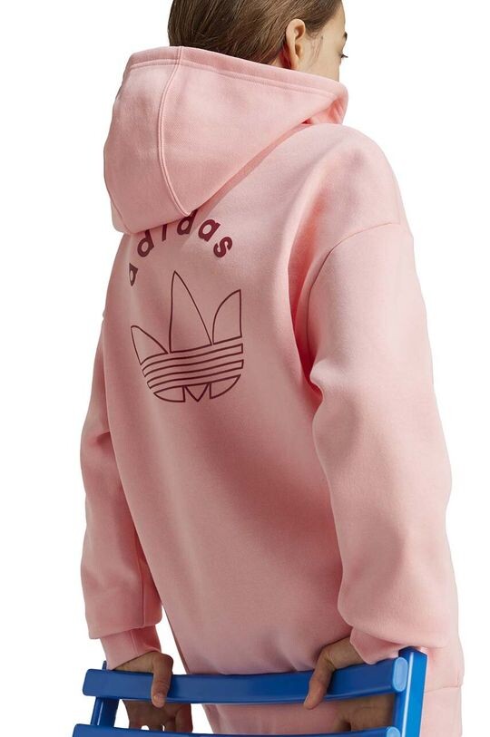 ХУДИ детский свитшот adidas Originals, розовый — фото 2