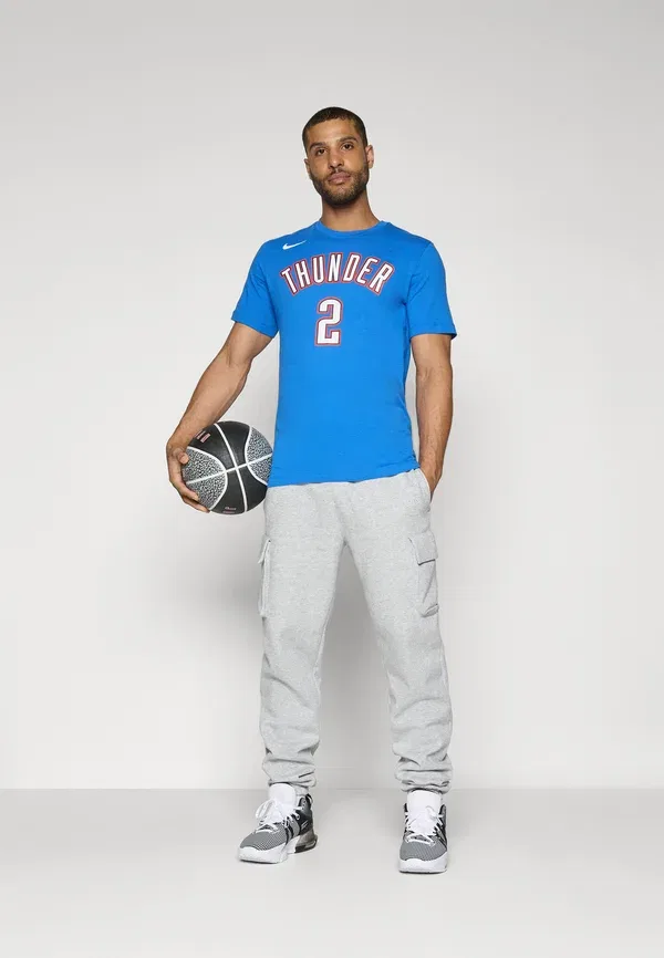 Футболка Nike Performance NBA Oklahoma City Thunder Shai Gilgeous Alexander Tee Club Wear, сигнальный синий — фото 2