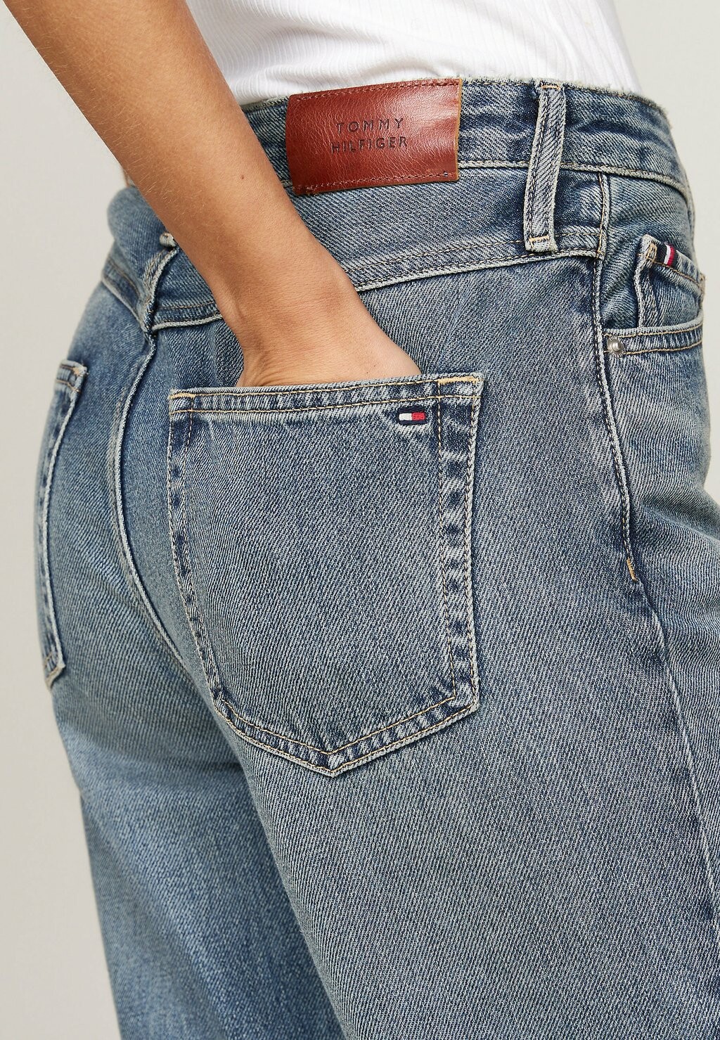 

Джинсы прямого кроя STRAIGHT HW Tommy Hilfiger, синий деним