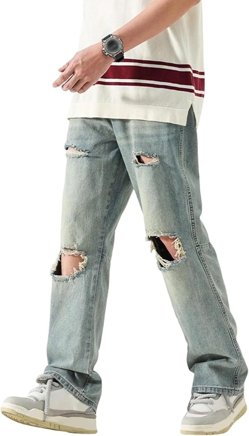Джинсы мешковатые, Light Blue, Y2K Streetwear