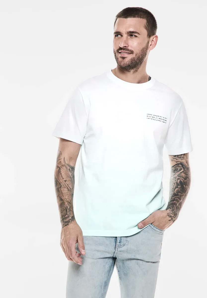 

STREET ONE МУЖСКАЯ футболка с надписью Street One Men, бирюзовый
