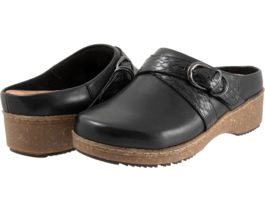 Сабо SoftWalk Asmara, цвет Black Embossed