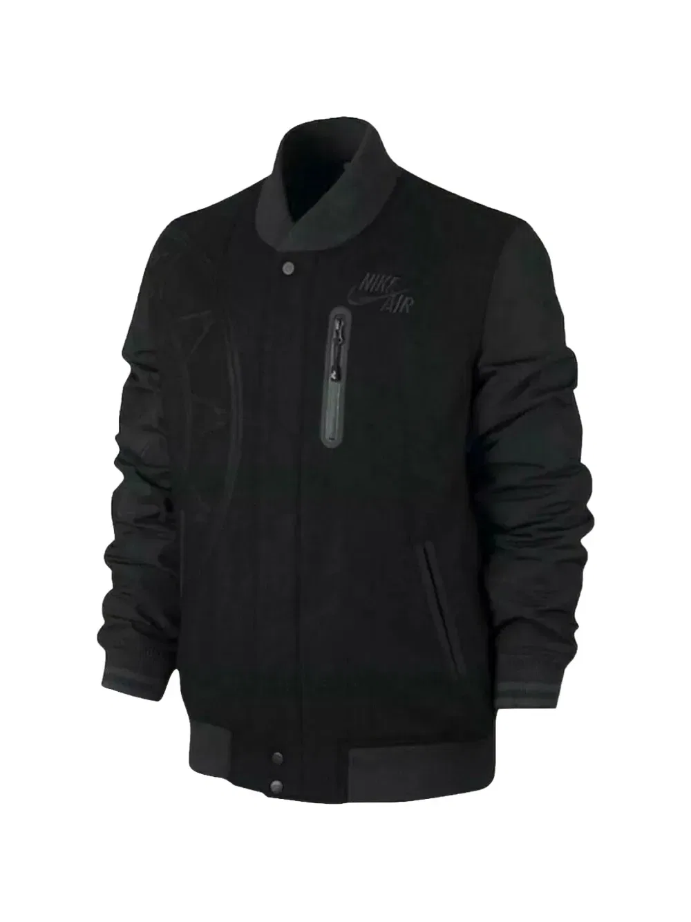 Куртка-бомбер с символикой команды Air Destroyer Letterman Championship Nike, черный