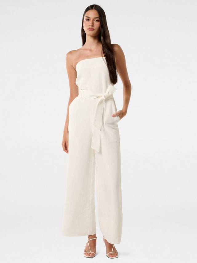

Роза Utility Strappy Jumpsuit Forever New, Star White