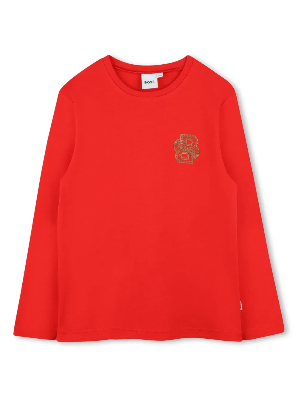 

Футболка с длинными рукавами BOSS Kidswear, красный