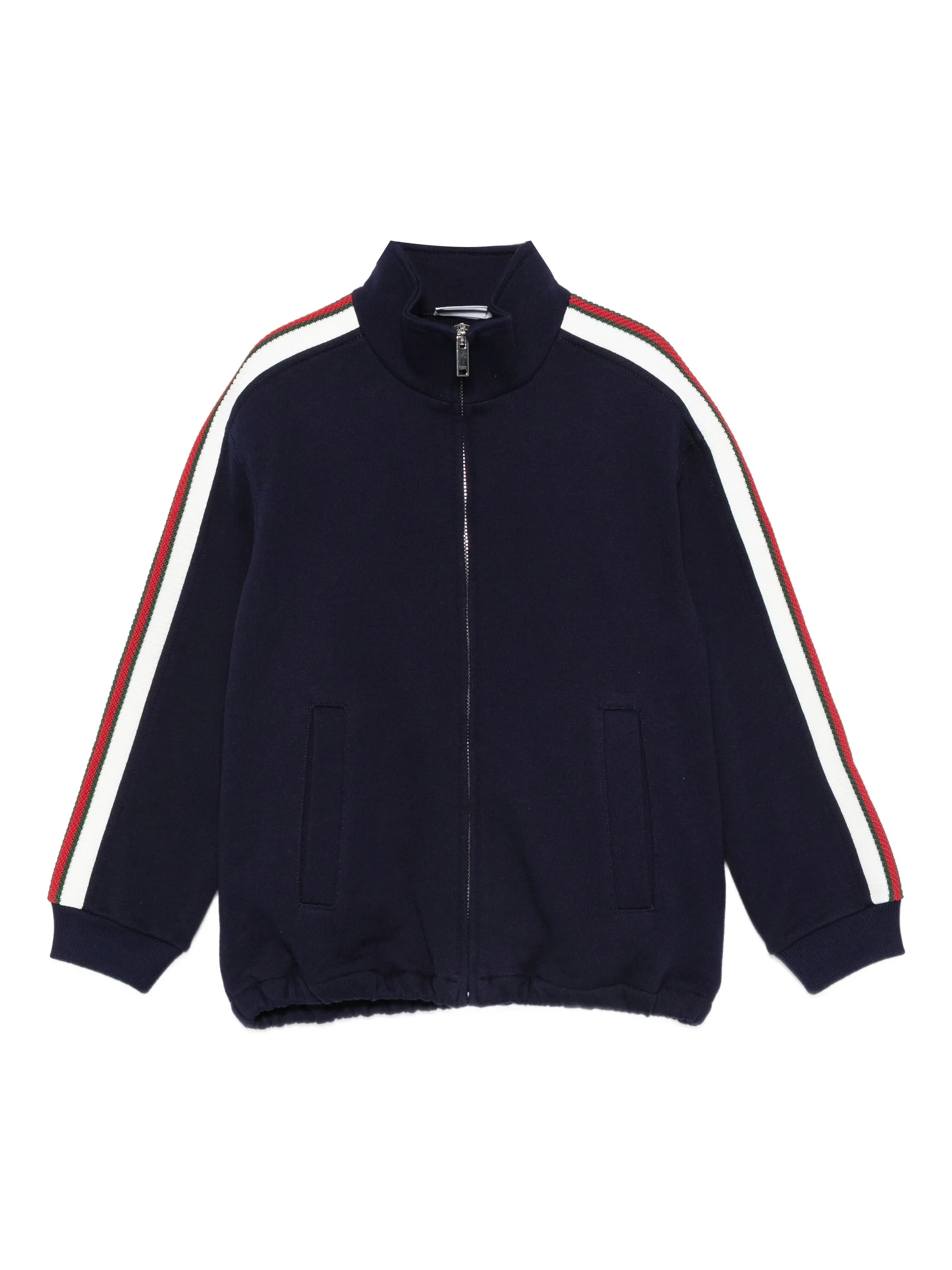 

Толстовка на молнии с полосками Gucci Kids, синий