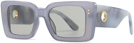 

Винтажные солнцезащитные очки в маленькой оправе для женщин и мужчин. Модные солнцезащитные очки для женщин с защитой от УФ-излучения UV400 MTZJH, Blue Gray