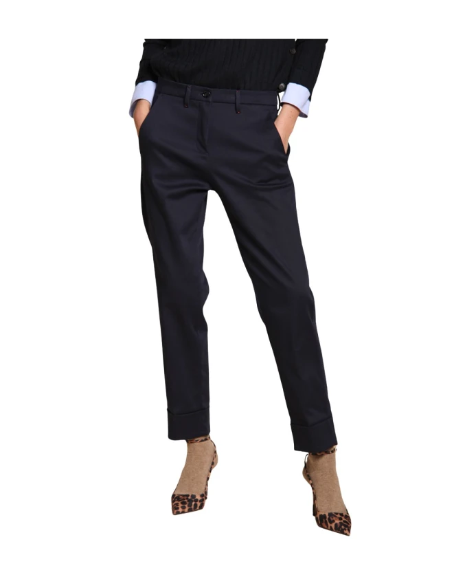 

Темно-Синие брюки-чиносы морковного цвета Mason'S, синий