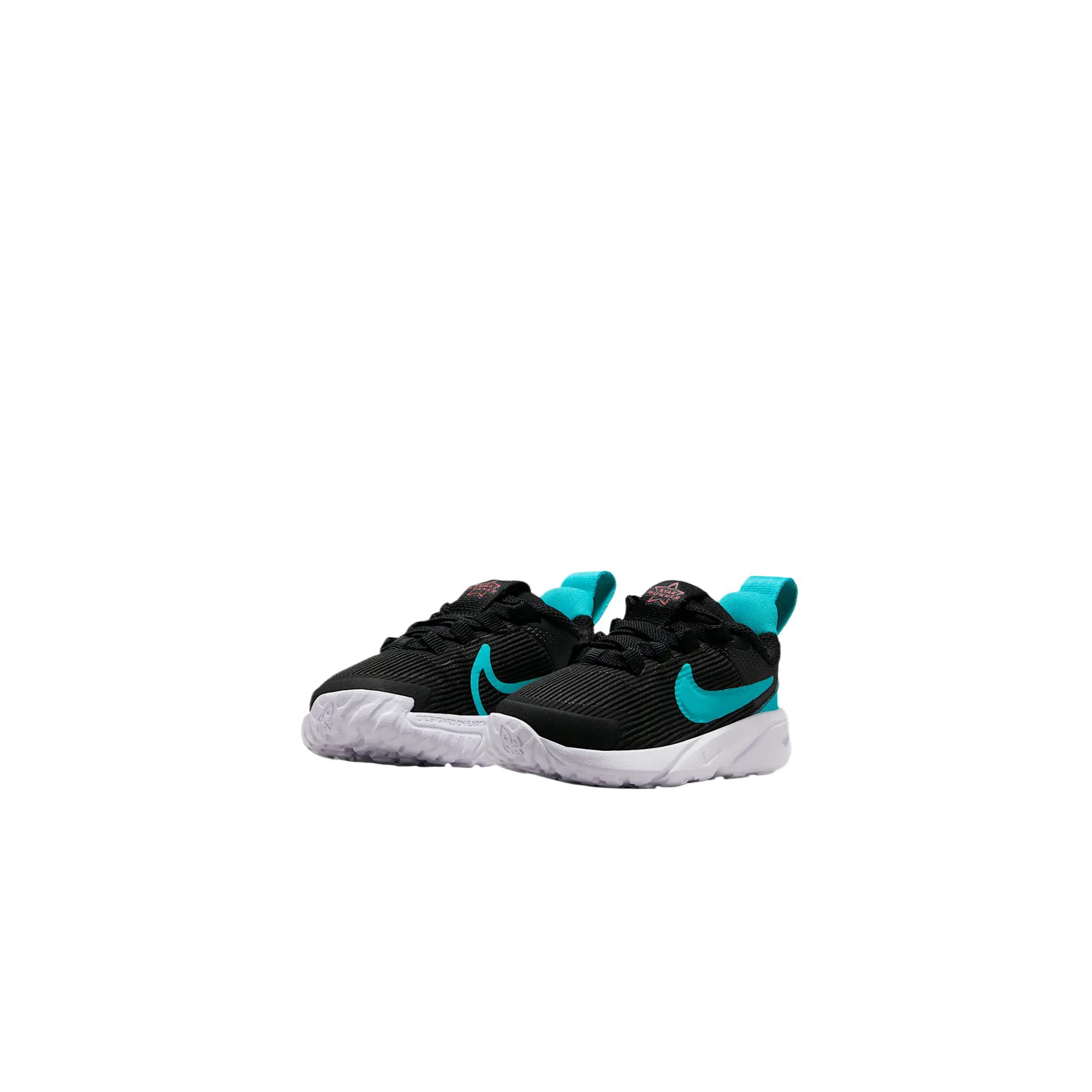 Кроссовки для бега Star Runner 4 с низким верхом для младенцев и малышей Nike, черный/красный/белый/зеленый — фото 3