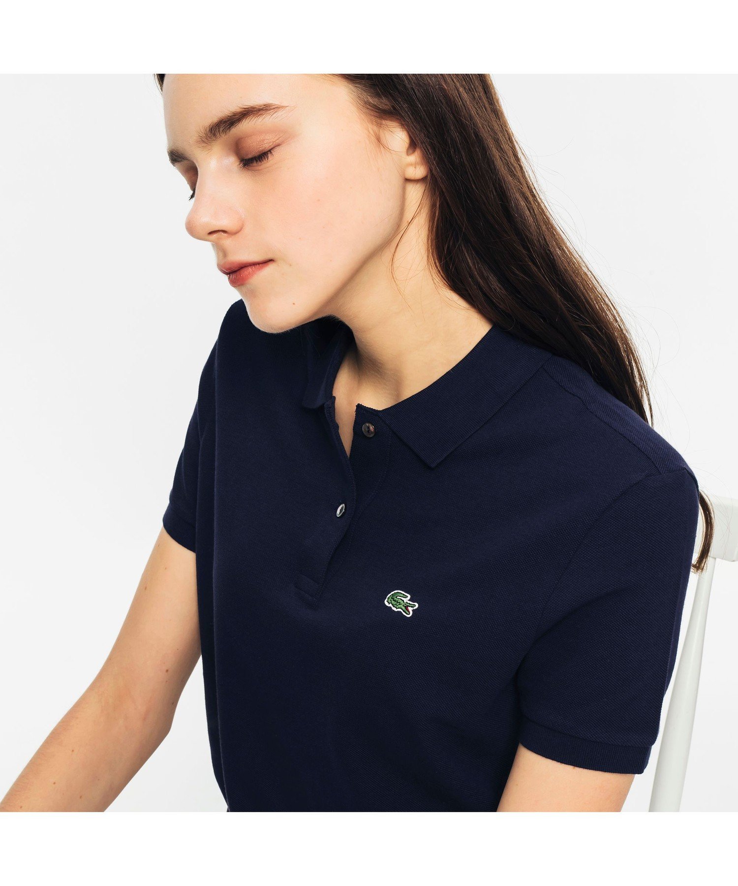 Поло-рубашка LACOSTE Navy из хлопкового пике — фото 2
