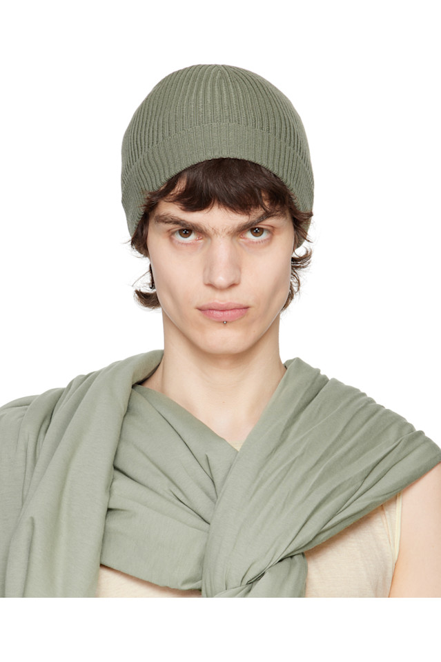 

Гофрированная шапка Hollywood Rick Owens, цвет celadon