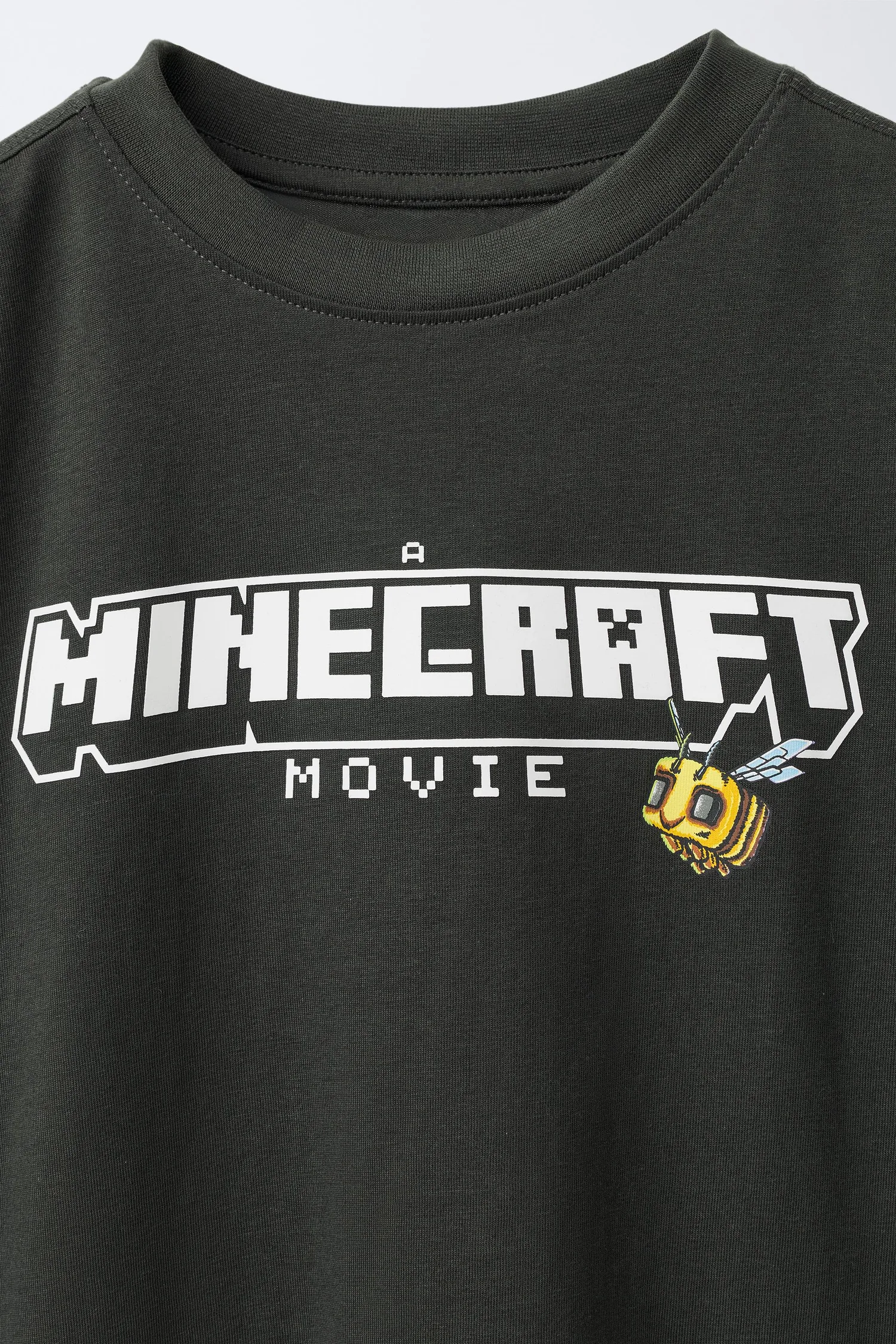 Zara Minecraft © mojang ab.  футболка с принтом — фото 3