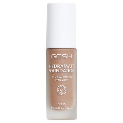 

Тональный крем GOSH с SPF 15 для светлой и темной кожи. Веганский матирующий макияж для сухой, чувствительной и жирной кожи — 014N.