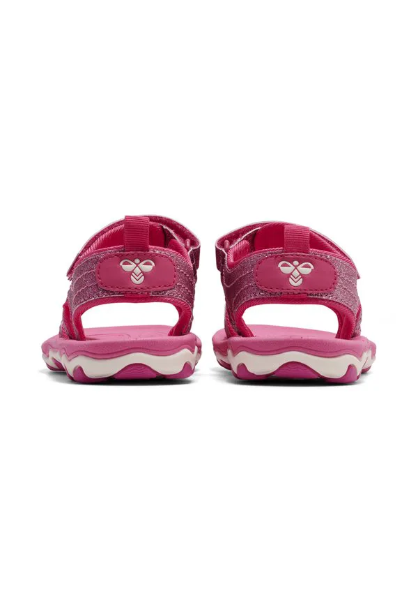 Сандалии для ходьбы glitter jr. Hummel, Pink Flambã — фото 4