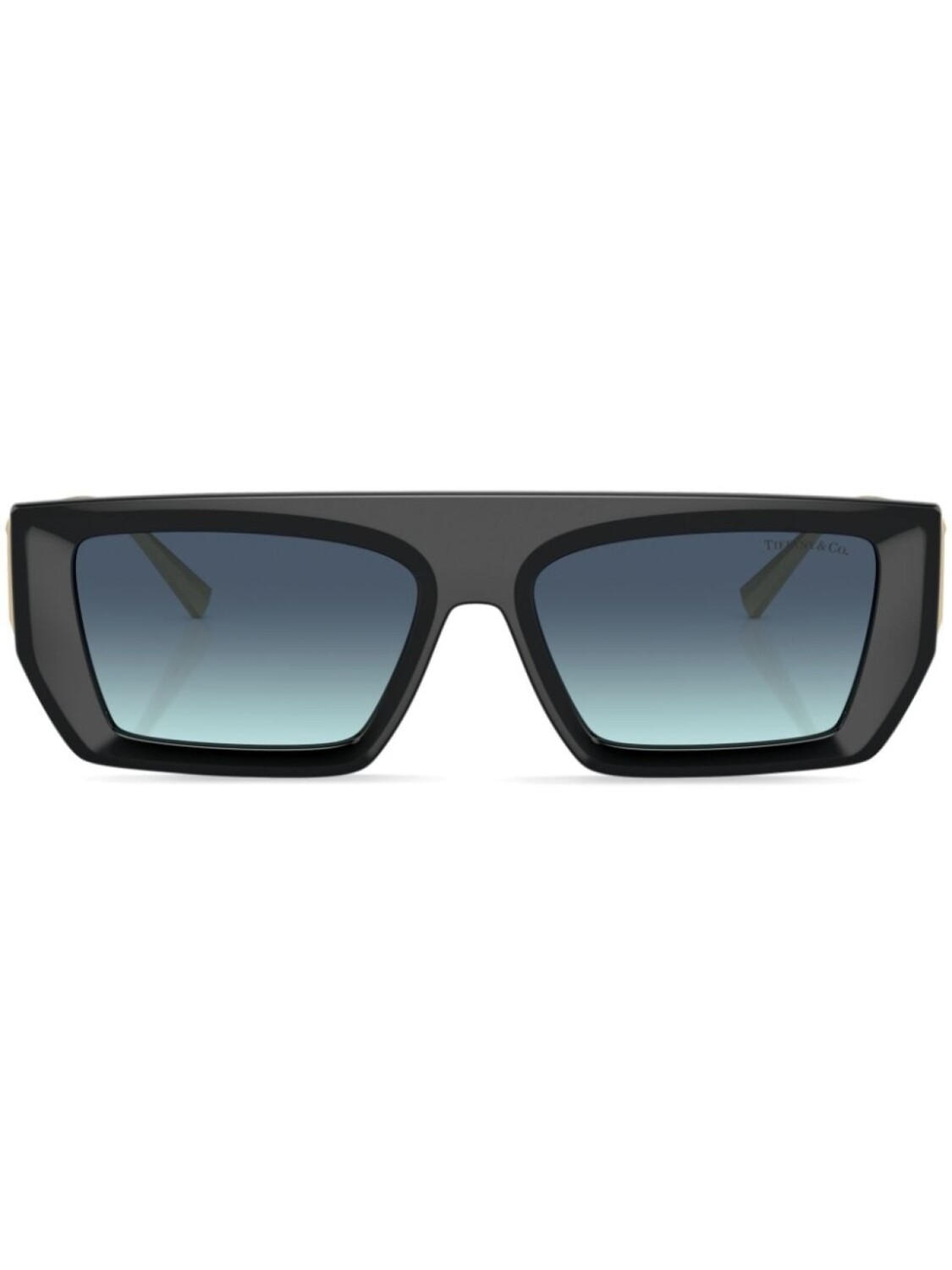 

Tiffany & Co Eyewear солнцезащитные очки в прямоугольной оправе, черный