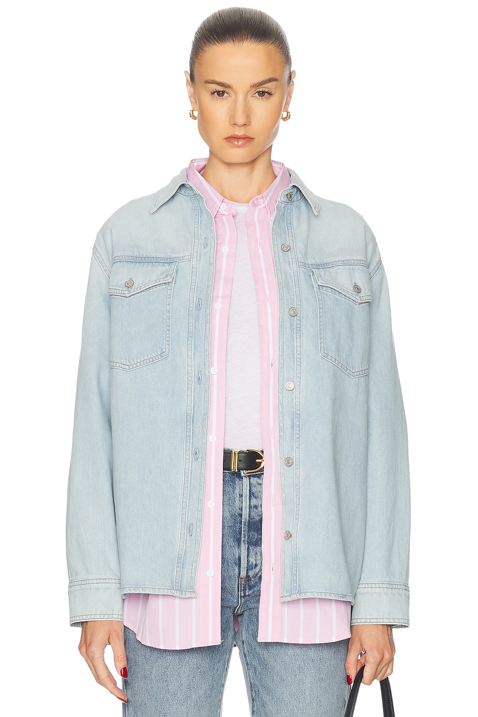 

Рубашка Rina Slim Agolde, Extract