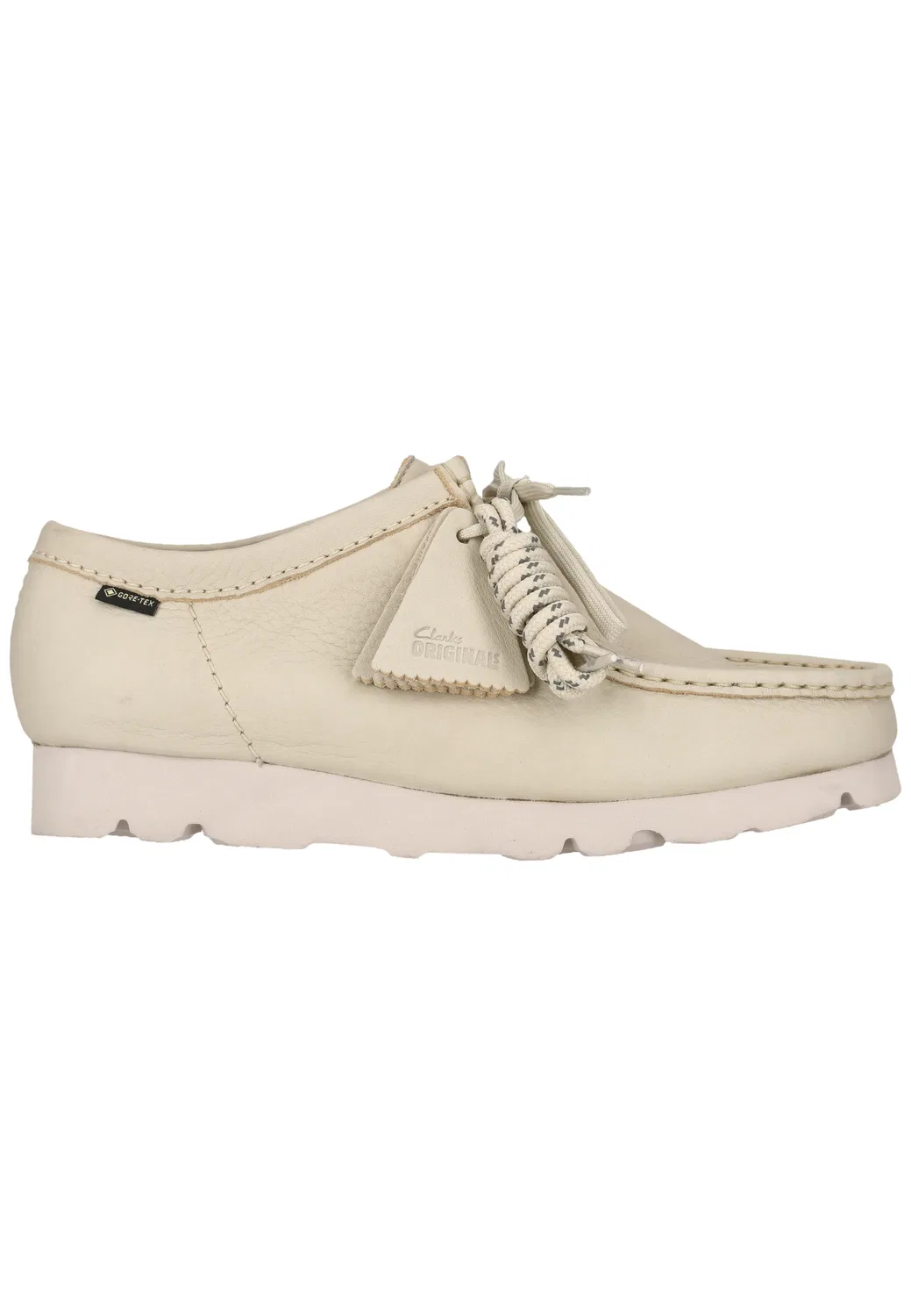 Снуршу Wallabee GTX Clarks, белая кожа — фото 4