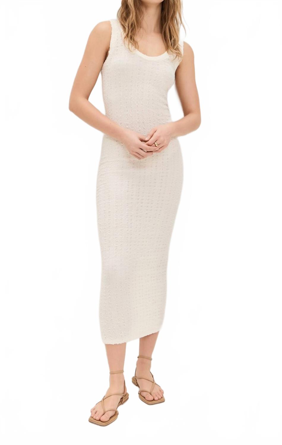 

Сморщенное платье-майка в цвете ваниль Enza Costa, Vanilla