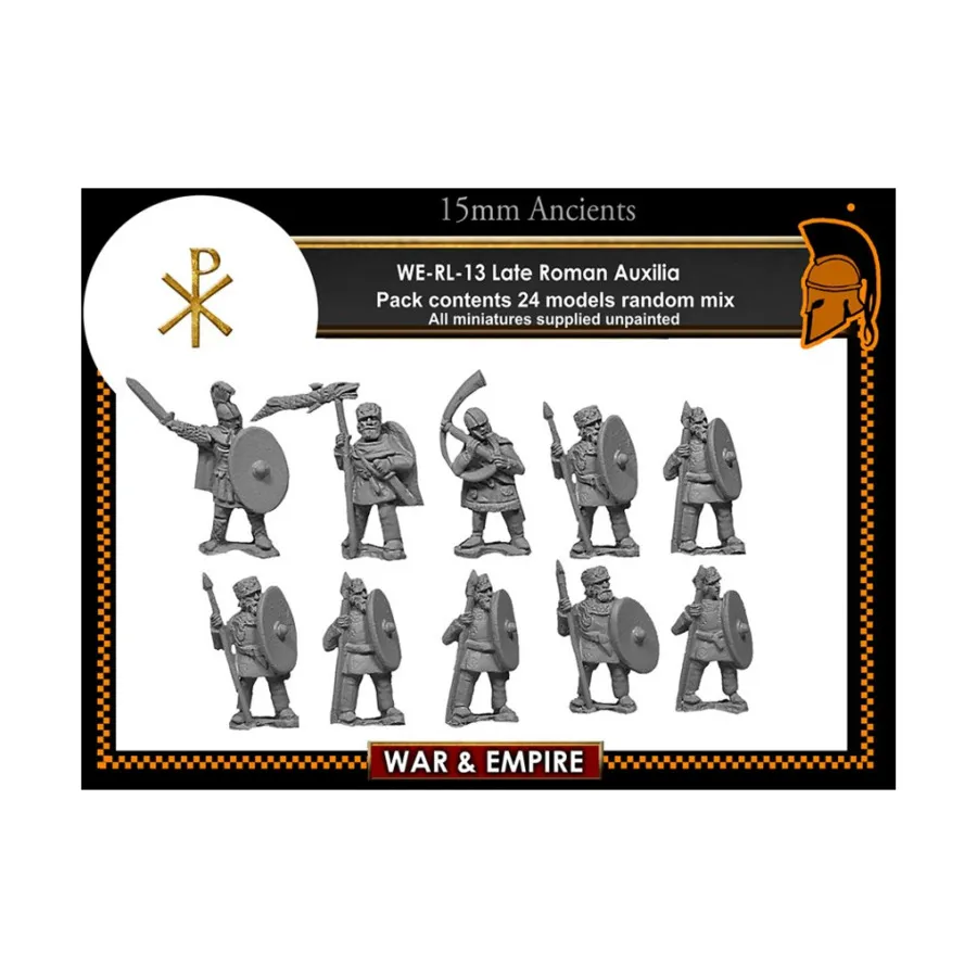 

Ауксилия Комитатенсес, War & Empire - Dark Ages Miniatures - Late Roman Auxillia (15mm)