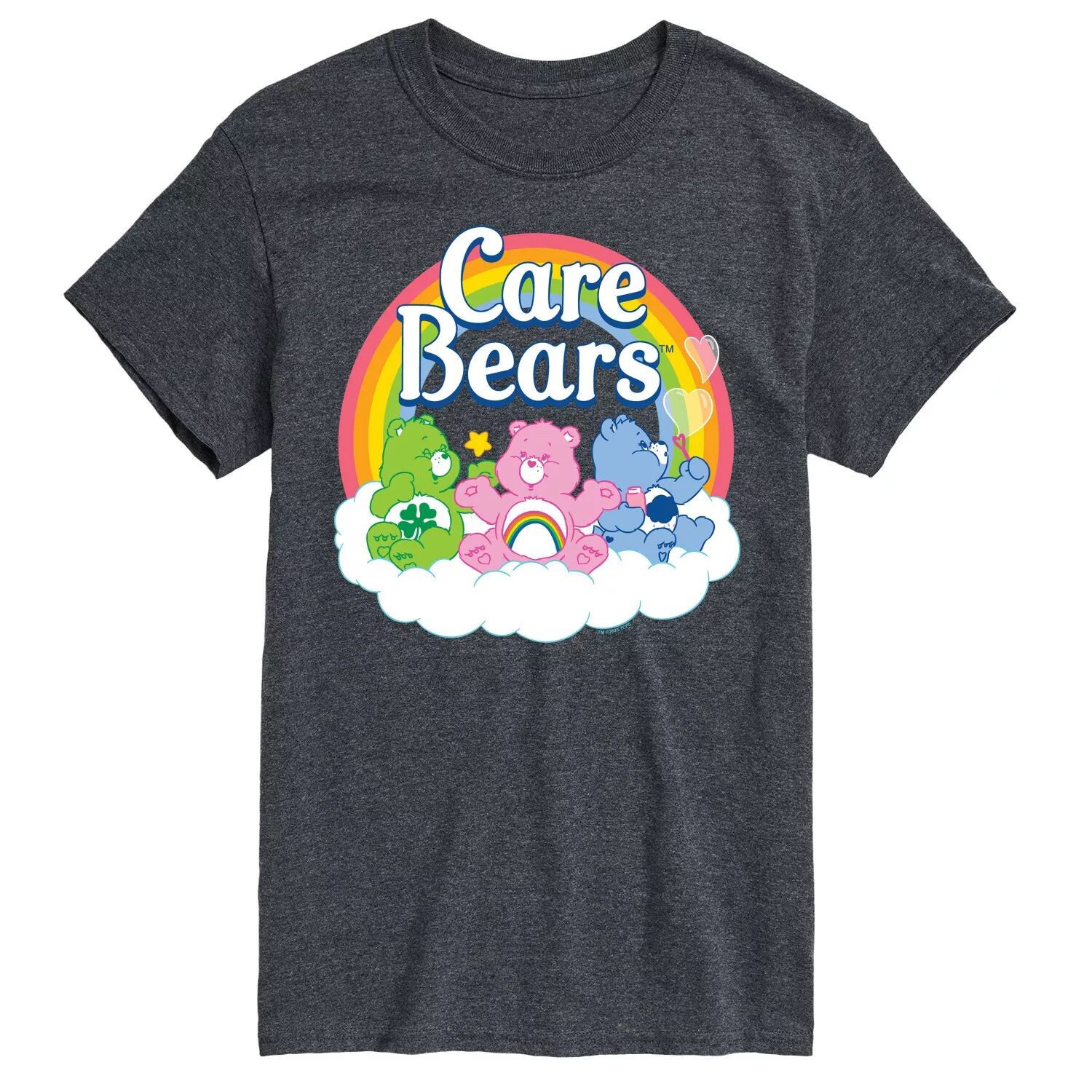 

Футболка с логотипом группы Big & Tall Care Bears Licensed Character, серый