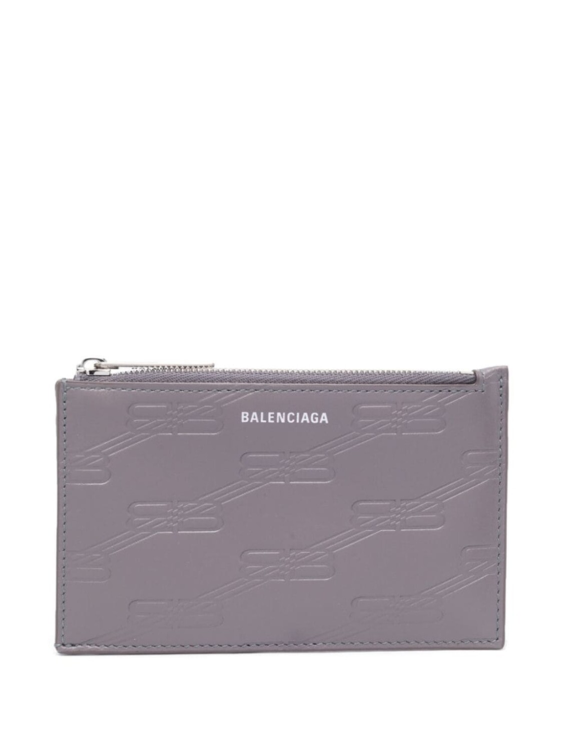 

Balenciaga картхолдер с тисненой монограммой BB, серый
