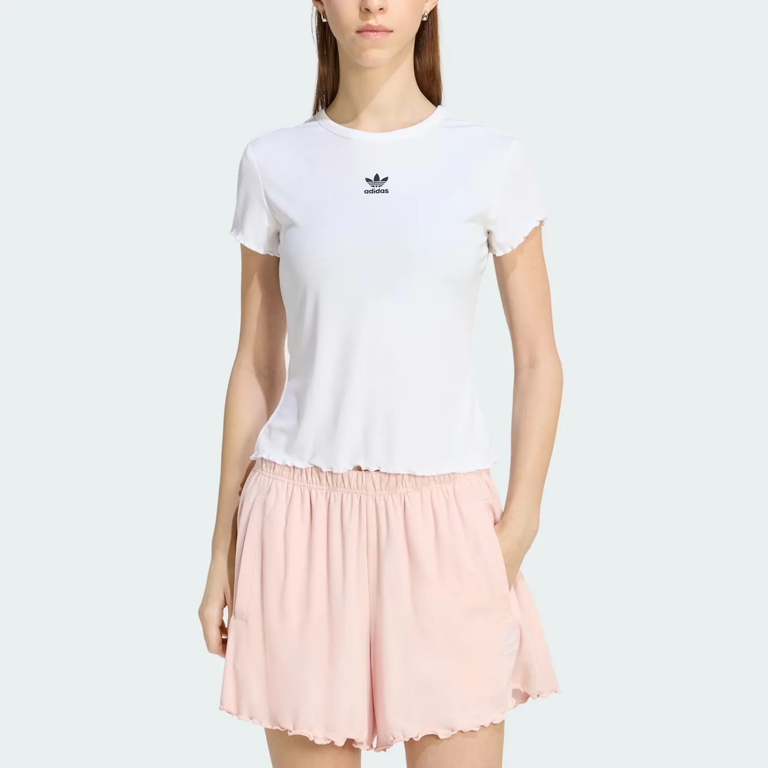 Футболка ESSENTIALS женская Adidas Originals, белый — фото 4
