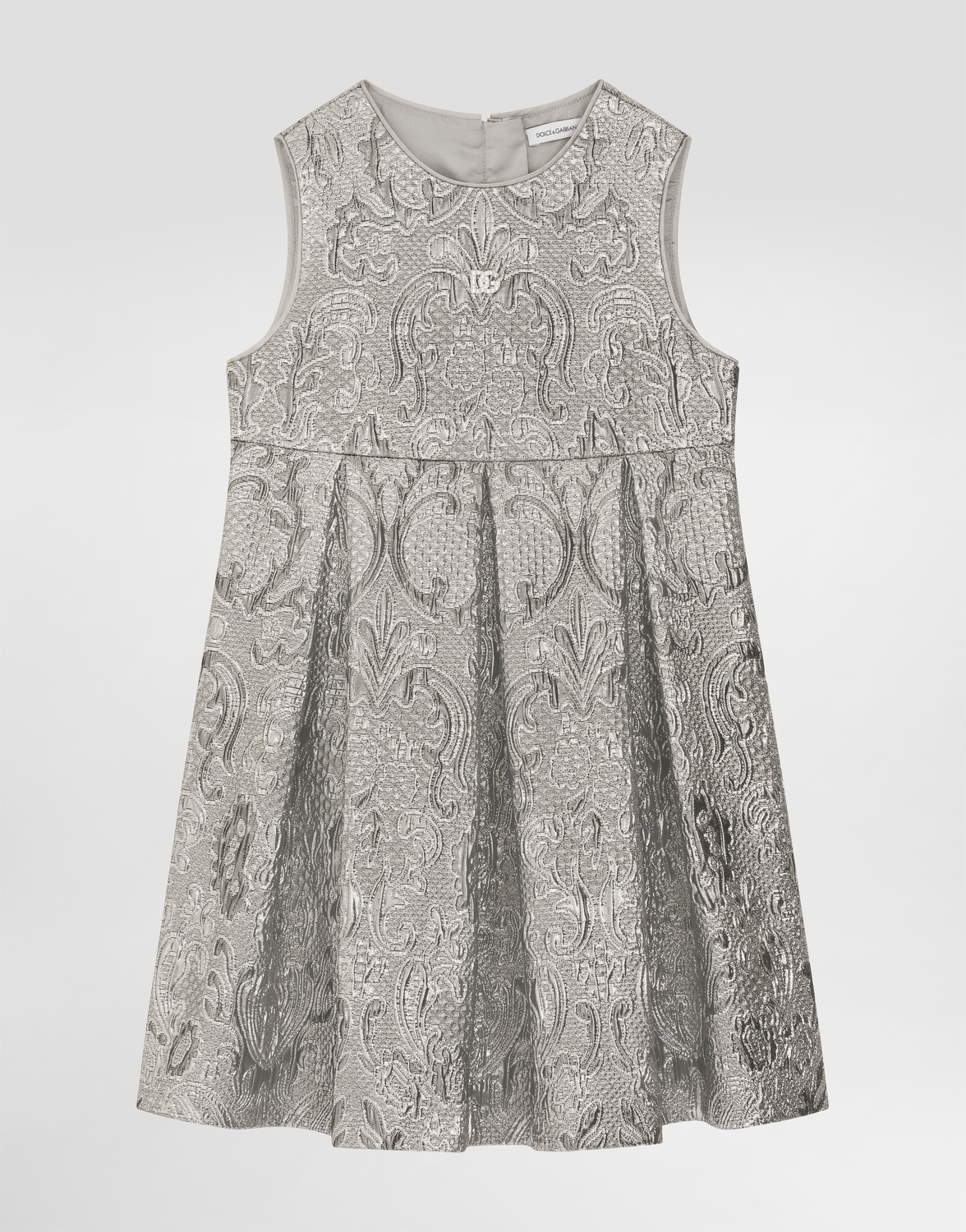 

Платье из жаккарда ламе DOLCE & GABBANA, серебряный