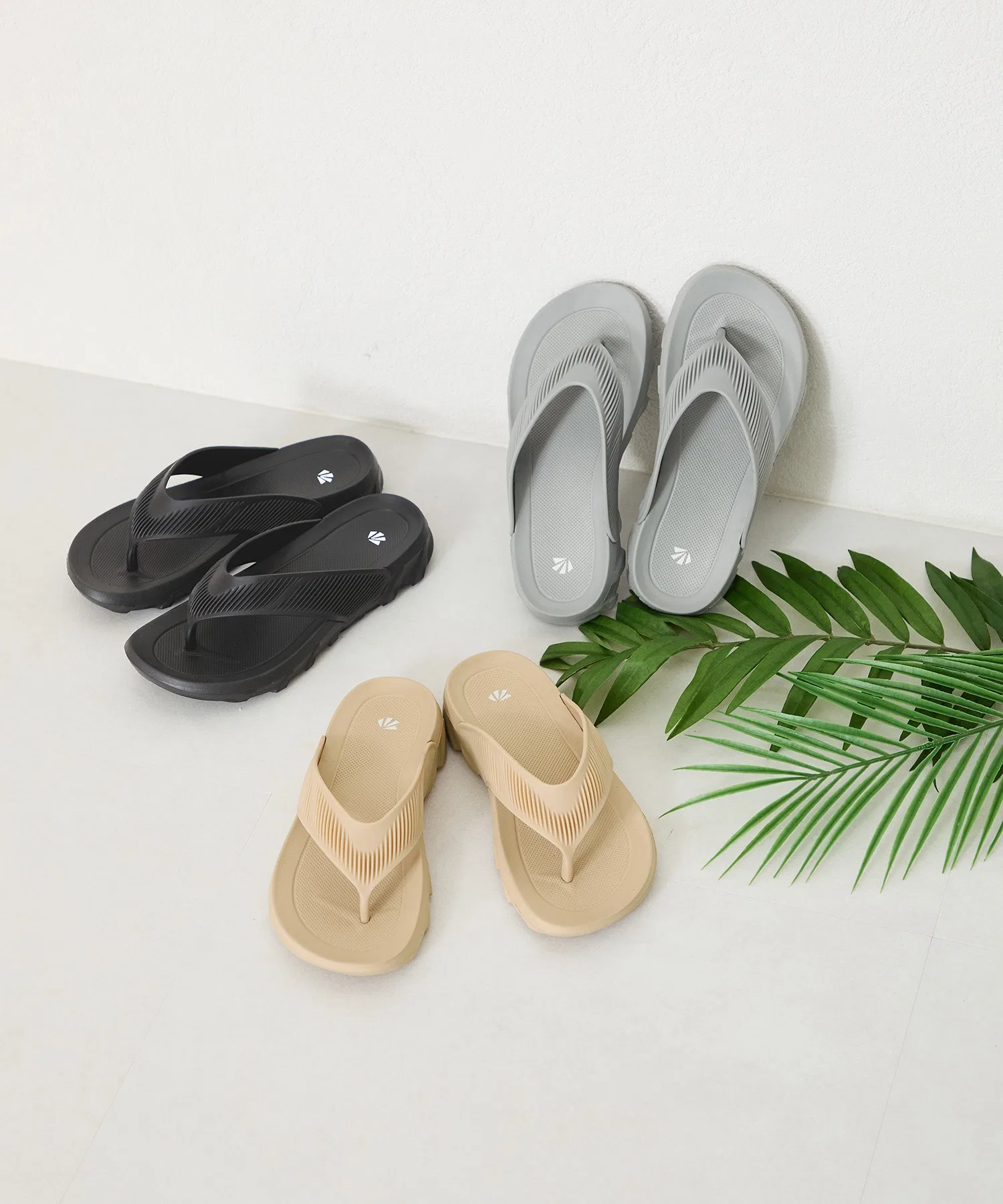 Мужские/Женские сандалии ORiental TRaffic Thong Sandals OT3227 Black — фото 2