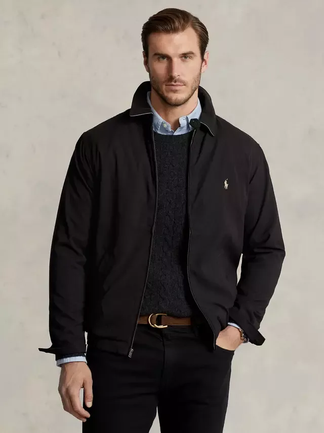 Ветровка Polo больших размеров, черная (Rl Black) Ralph Lauren
