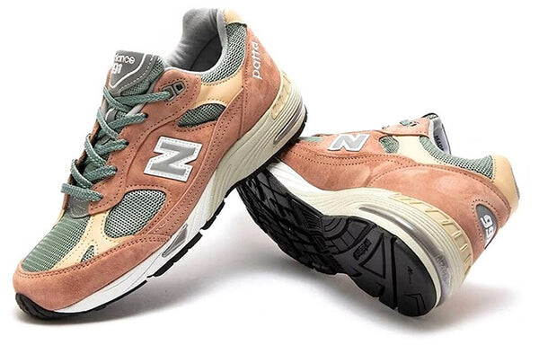 Кроссовки patta x 991 сделано в англии New Balance, розовый — фото 4